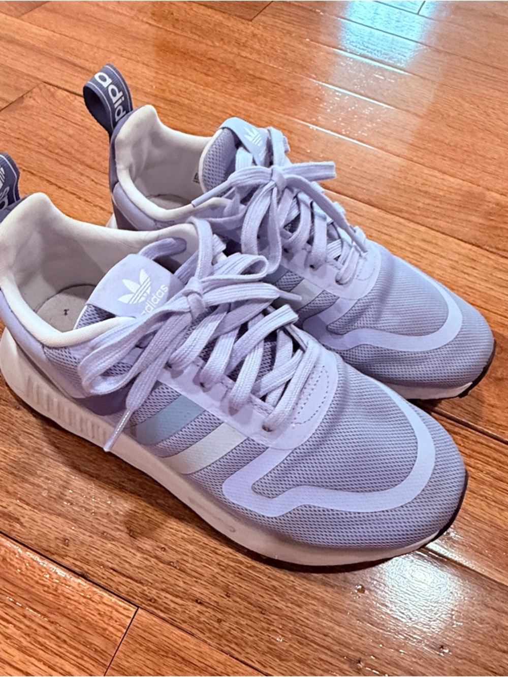 adidas Light Lavender Lace-Up Sneakers